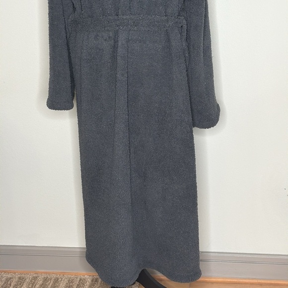 Barefoot Dreams CozyChic Long Sleeve Adult Robe in Navy Size 2 (Women's XL) - Picture 9 of 11